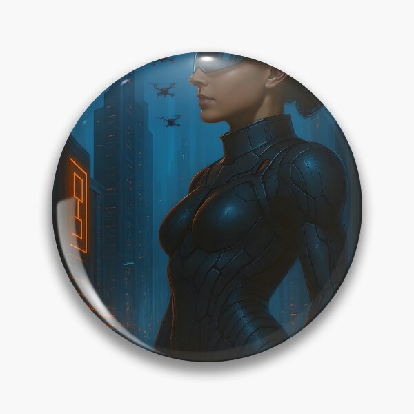 Item preview, Cyberpunk Future – High-Tech City with Drones designed and sold by TDesignp.