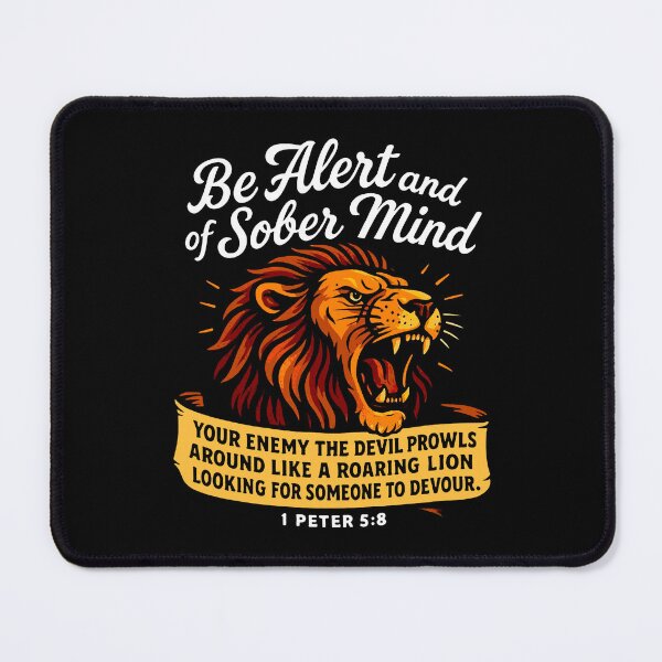 Item preview, 1 Peter 5:8 Your Enemy The Devil Prowls Around Like A Roaring Lion designed and sold by plushism.