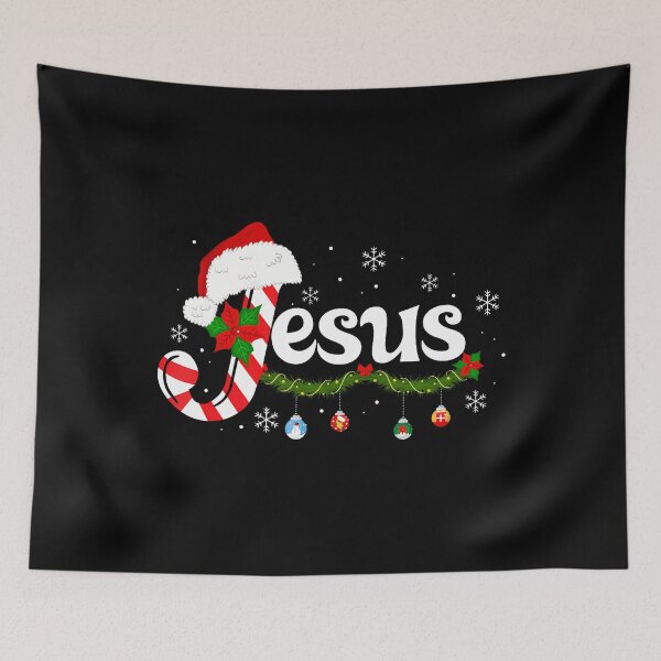 Item preview, Christmas Letter J For Jesus Christian Candy Cane Santa Hat designed and sold by LynneMarisa.