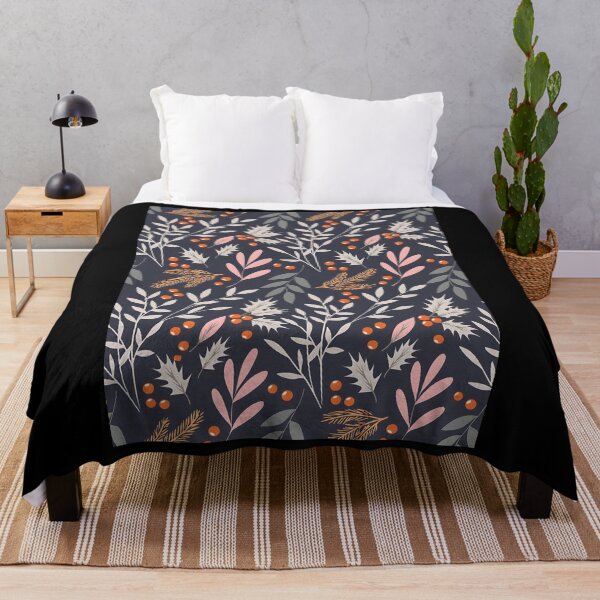 Item preview, Winter Berries Fantasy Botanical Pattern designed and sold by JosephMcgrath.