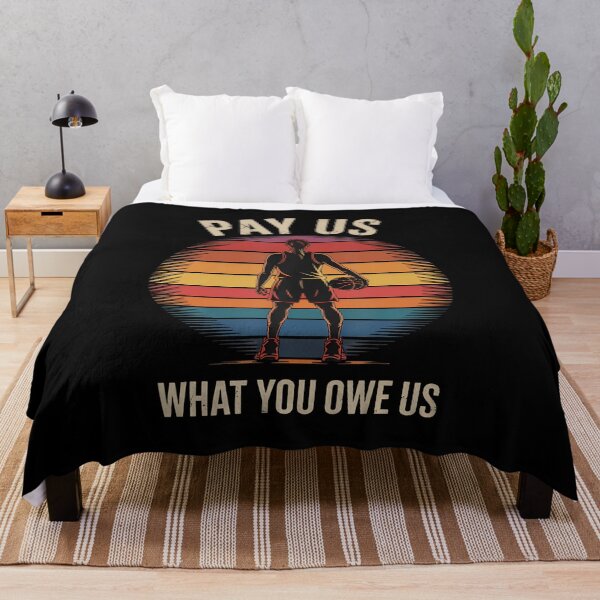 Item preview, Pay Us What You Owe Us Support Womens Basketball Retro designed and sold by ConnieDora.