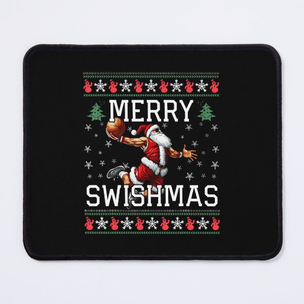 Item preview, Merry Swishmas Ugly Funny Christmas Basketball Christmas designed and sold by MarianMartha.