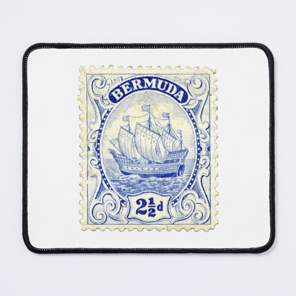 Item preview, Vintage Bermuda Ship Postage Stamp designed and sold by red-amber65.