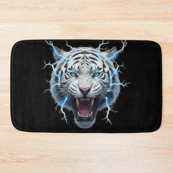 Item preview, Stormborn White Tiger – Electric Spirit Animal Power Art T-shirt,Tee designed and sold by Alicjareign.