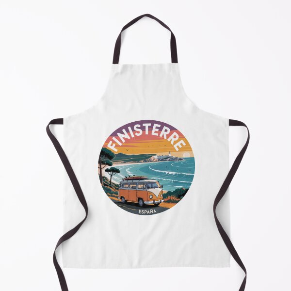 Item preview, Finisterre Spain - Surf Sunset and Coastal Road Illustration designed and sold by CircinusStore.