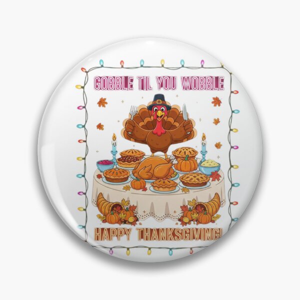 Item preview, Thanksgiving Feast: Gobble Til You Wobble - Festive Turkey T-Shirt Design designed and sold by Sushikidsntod.