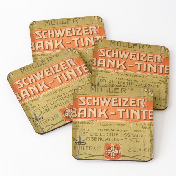 Item preview, Swiss Bank Ink – Elegance in Glass and Writing / Swiss Artwork Photography designed and sold by Raphael Wolf.