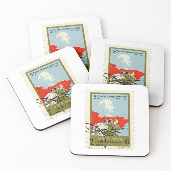 Item preview, Vintage Vietnam Propaganda Postage Stamp designed and sold by red-amber65.