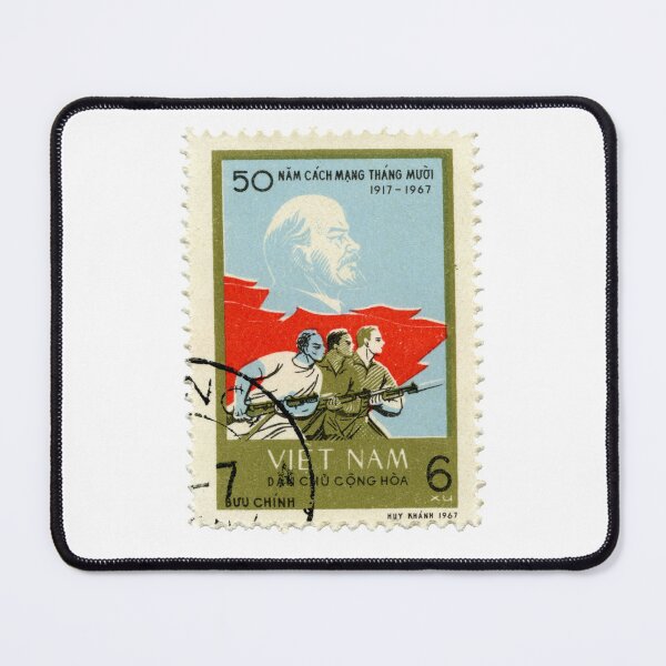 Item preview, Vintage Vietnam Propaganda Postage Stamp designed and sold by red-amber65.