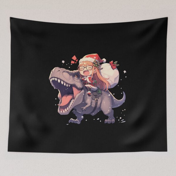 Item preview, Futaba Sakura Christmas Dinosaur Ride Persona 5 Game Anime designed and sold by thedarvills.