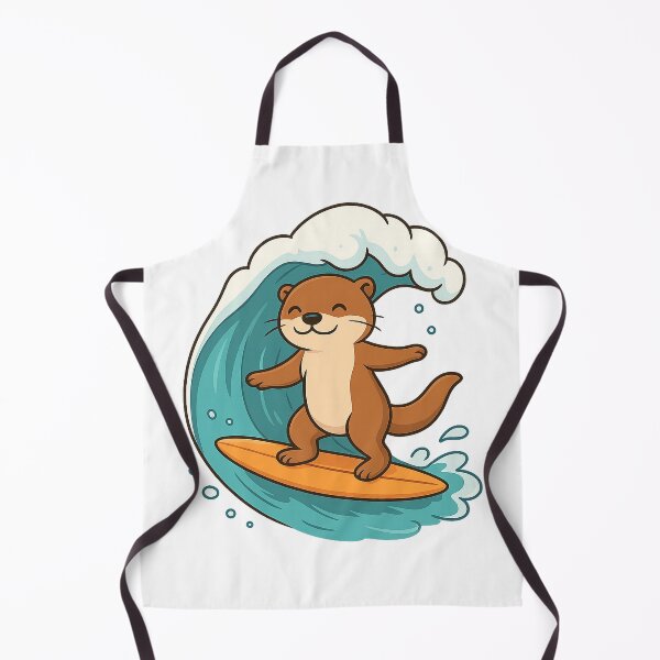 Item preview, otter surf designed and sold by PawsGiggles.