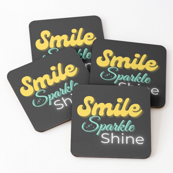 Item preview, Smile Sparkle Shine – Bright Positive Motivational Quote designed and sold by Ivy-Triggs.
