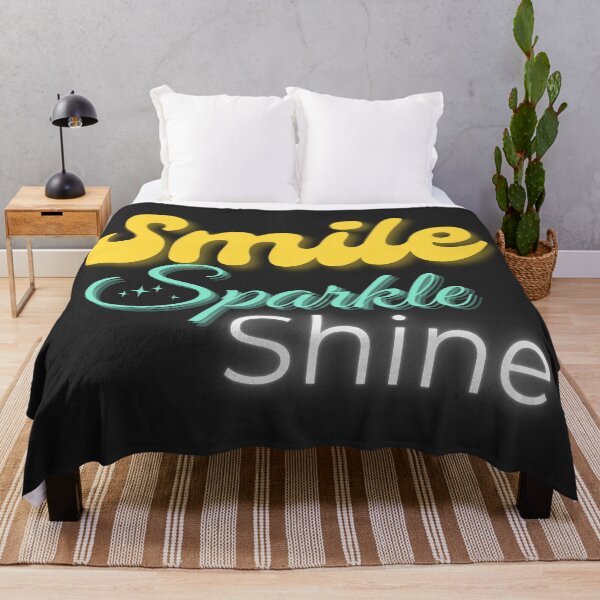 Item preview, Smile Sparkle Shine – Bright Positive Motivational Quote designed and sold by Ivy-Triggs.