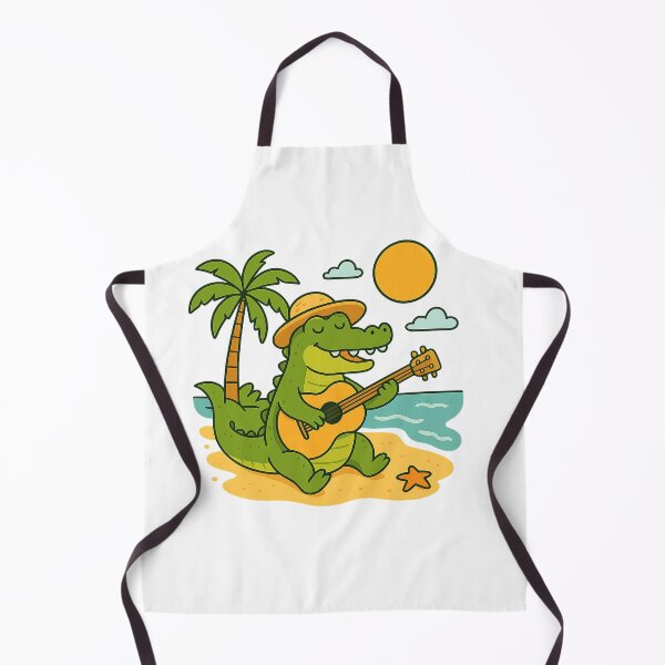 Item preview, crocodile on the beach designed and sold by PawsGiggles.