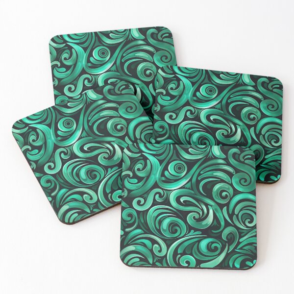 Item preview, New Zealand Māori Paua Pattern Koru Design 641 designed and sold by GrinGalore.