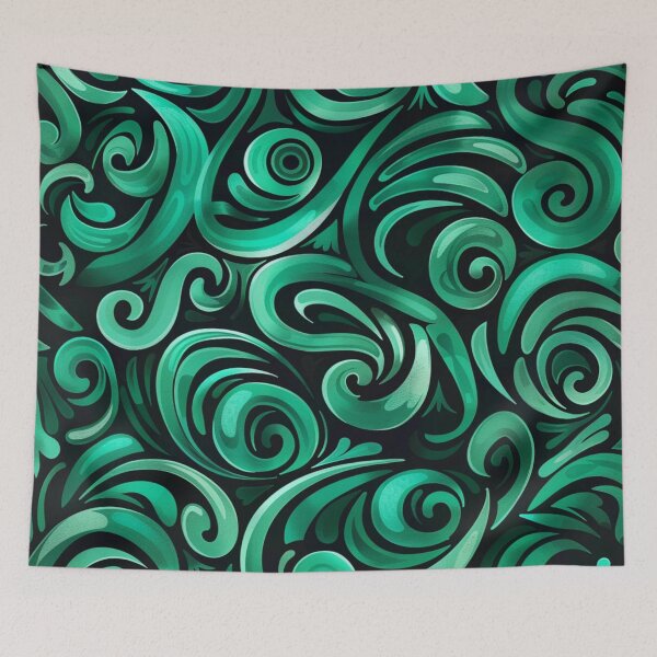 Item preview, New Zealand Māori Paua Pattern Koru Design 641 designed and sold by GrinGalore.
