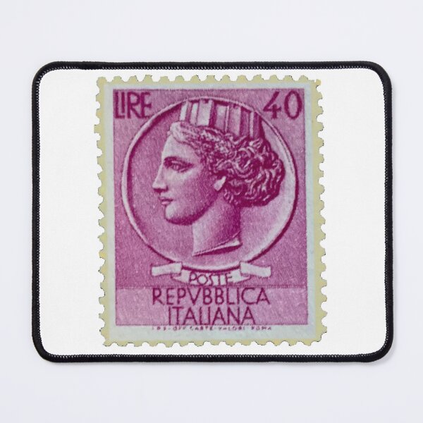 Item preview, Italy Pink Republica 40 Lire Vintage Postage Stamp designed and sold by red-amber65.