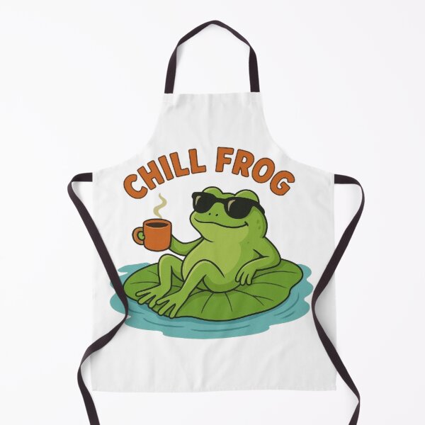 Item preview, chill frog designed and sold by PawsGiggles.