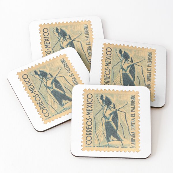 Item preview, Mexico Blue Vintage Postage Stamp designed and sold by red-amber65.