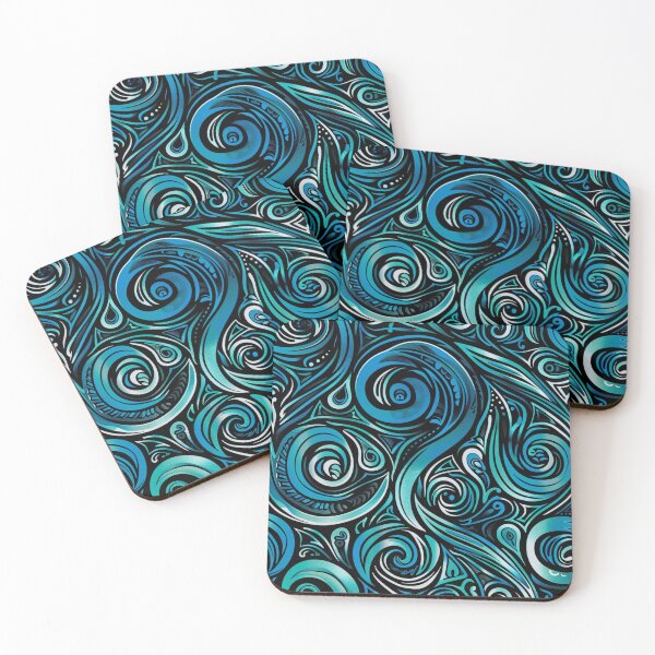 Item preview, New Zealand Māori Paua Pattern Koru Design 642 designed and sold by GrinGalore.