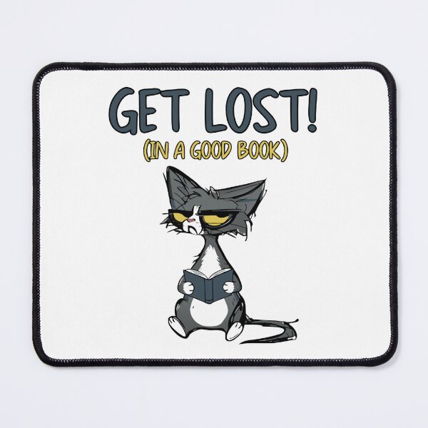 Item preview, Get Lost in a Good Book Cat's Reading designed and sold by Steele-Art.