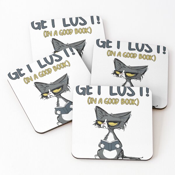 Item preview, Get Lost in a Good Book Cat's Reading designed and sold by Steele-Art.
