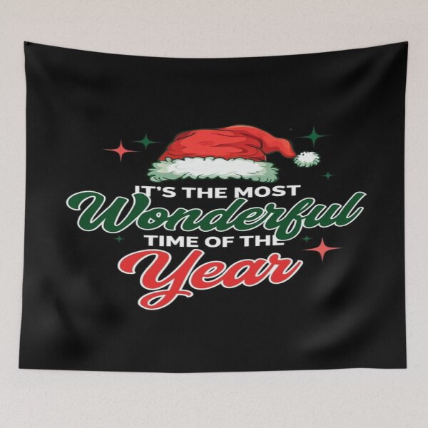 Item preview, Festive Christmas Quote Design – Santa Hat & Sparkles Typography for Holiday Decor & Gifts designed and sold by Bright Nest Studio.