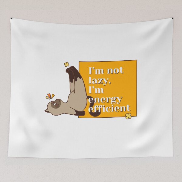 Item preview, Funny Energy Efficient Cat – Lazy Cat Lover Quote designed and sold by ade-datt.
