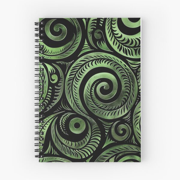 Item preview, New Zealand Māori Paua Pattern Koru Design 643 designed and sold by GrinGalore.