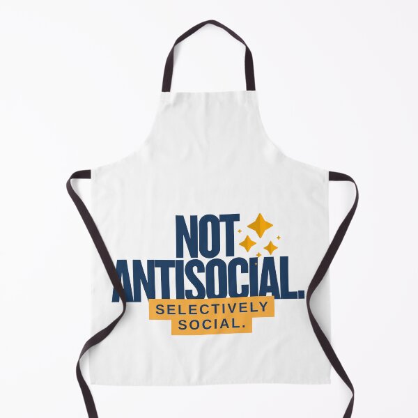 Item preview, Minimal Selectively Social Quote – Introvert Humor Design designed and sold by ade-datt.