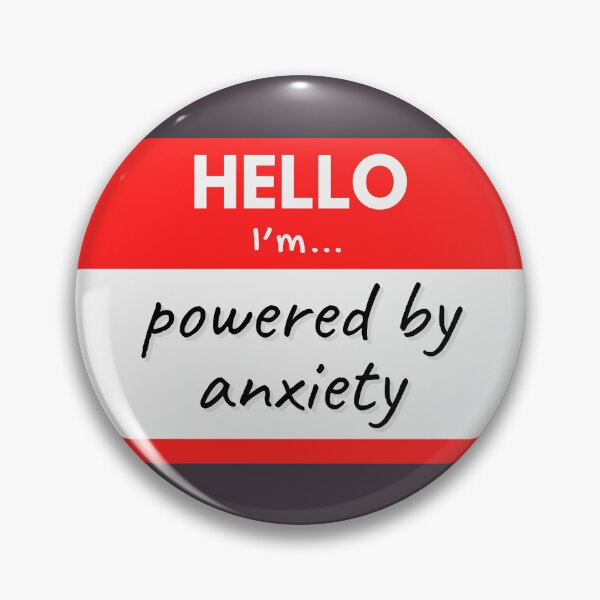 Item preview, Hello I’m Powered by Anxiety – Red designed and sold by buglevel.