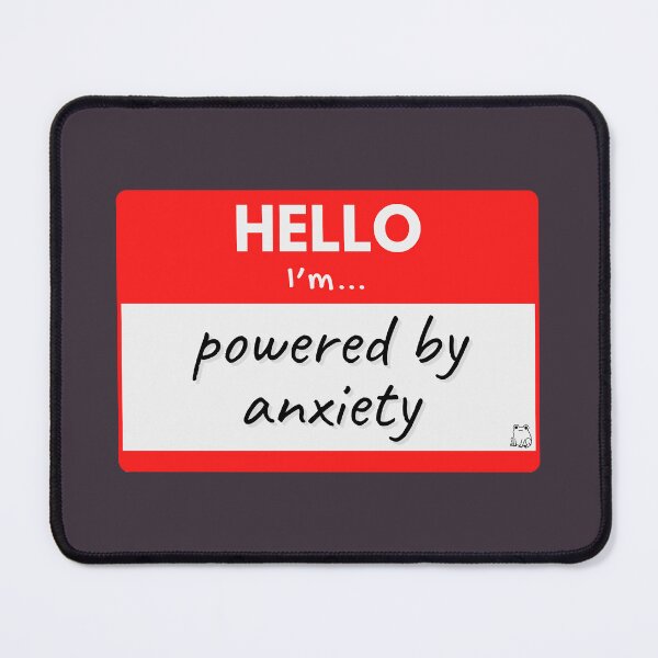 Item preview, Hello I’m Powered by Anxiety – Red designed and sold by buglevel.