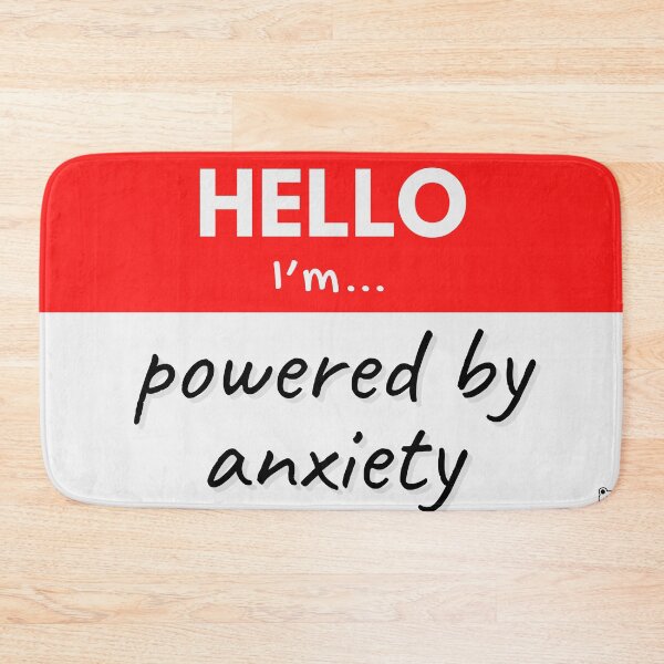 Item preview, Hello I’m Powered by Anxiety – Red designed and sold by buglevel.