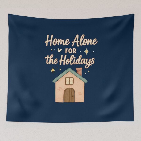 Item preview, Home Alone for the Holidays - Funny Introvert Christmas Gift designed and sold by PunchDrop.