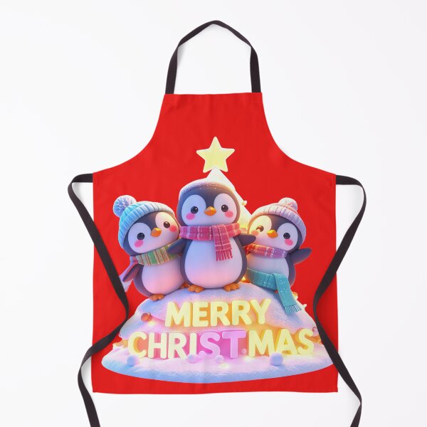 Item preview, Cute Chibi Penguins Merry Christmas Neon Glow t-shirt designed and sold by Alicjareign.