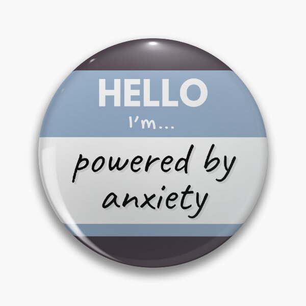 Item preview, Hello I’m Powered by Anxiety – Blue designed and sold by buglevel.