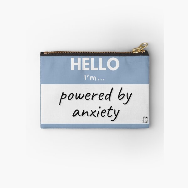 Item preview, Hello I’m Powered by Anxiety – Blue designed and sold by buglevel.