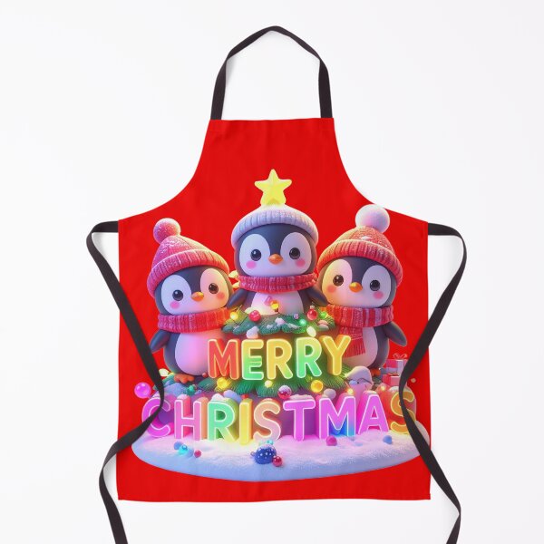 Item preview, Cute Chibi Penguins Merry Christmas Neon Glow t-shirt designed and sold by Alicjareign.