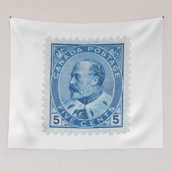 Item preview, Canada Blue Vintage Postage Stamp designed and sold by red-amber65.