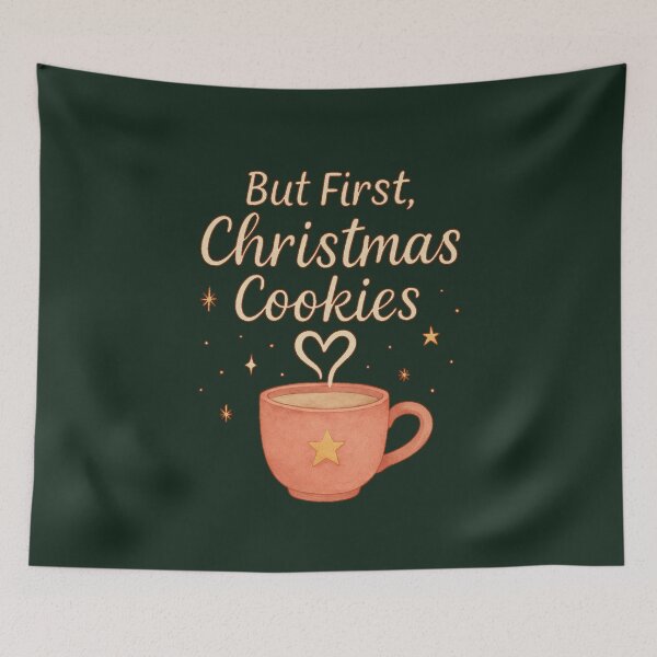Item preview, But First Christmas Cookies - Funny Baking Christmas Gift designed and sold by PunchDrop.
