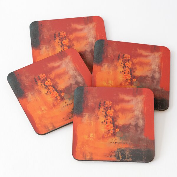 Item preview, Fiery Abstract Expressionist painting designed and sold by lautir.