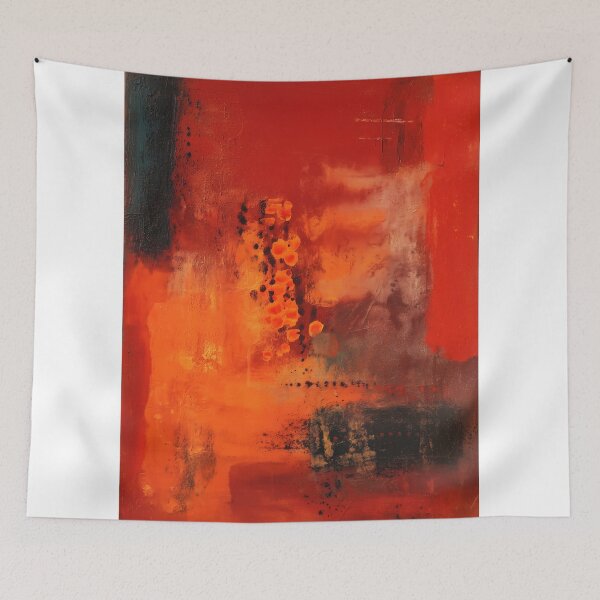 Item preview, Fiery Abstract Expressionist painting designed and sold by lautir.