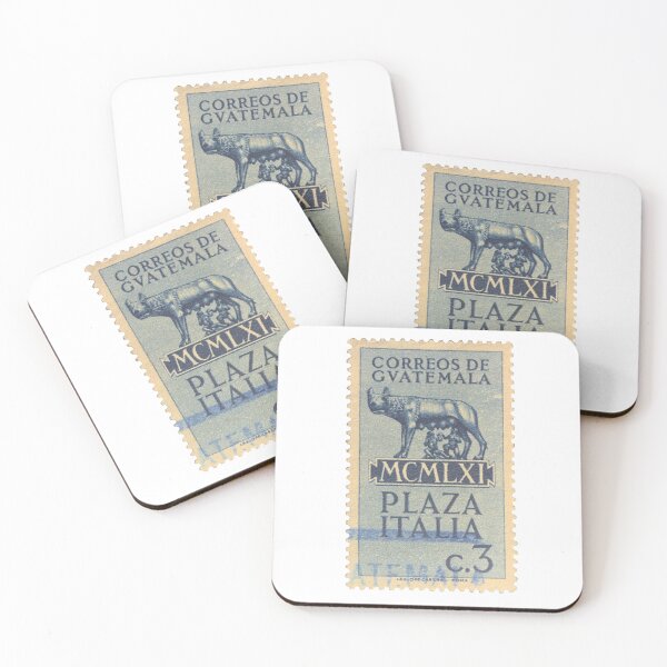 Item preview, Italy Plaza Blue Vintage Postage Stamp designed and sold by red-amber65.