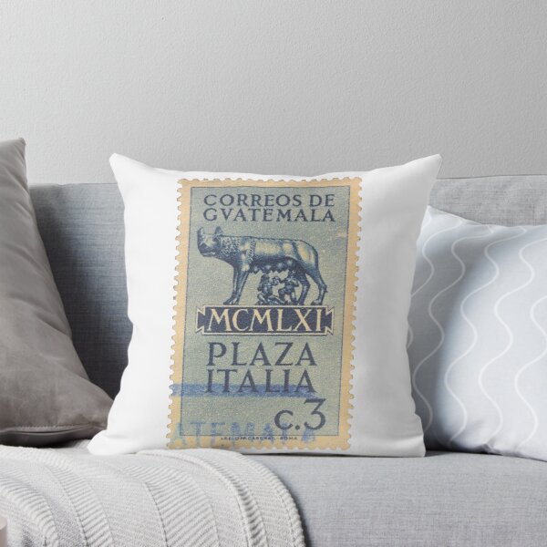 Item preview, Italy Plaza Blue Vintage Postage Stamp designed and sold by red-amber65.