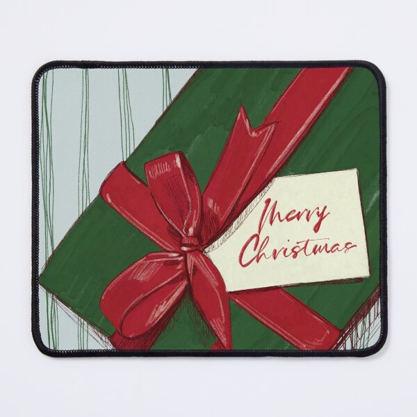 Item preview, Merry Christmas Gift box Illustration Art by Dina Stoianova designed and sold by Dina Stoianova.