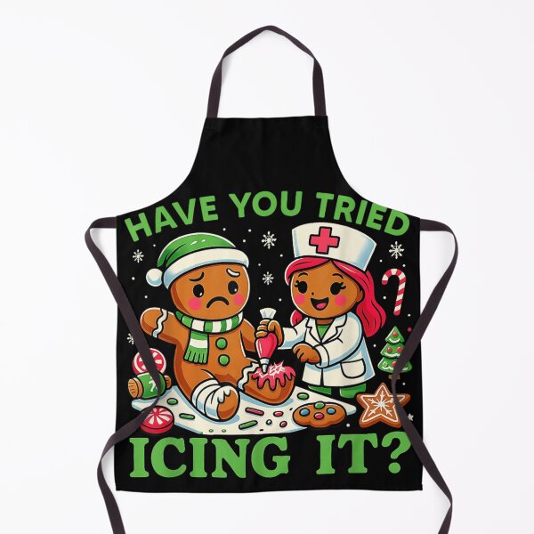Item preview, Have You Tried Icing It Funny Gingerbread Nurse Holiday Humor designed and sold by Aladino Tamayo.