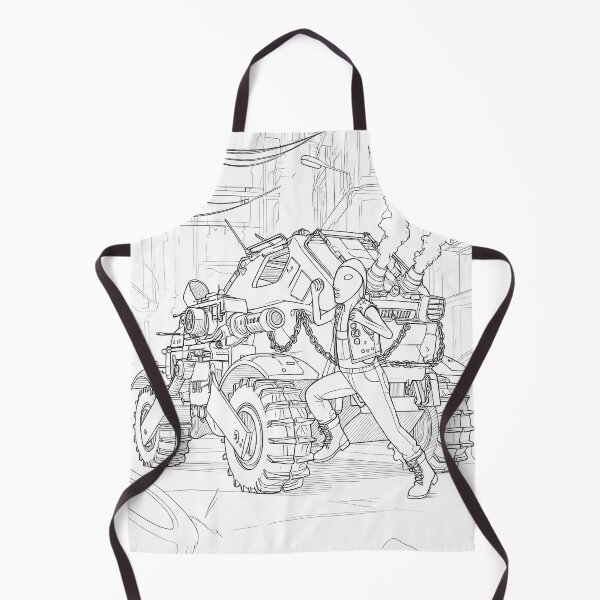 Item preview, Futuristic Car and Warrior Line Art designed and sold by AnimalAirtistry.