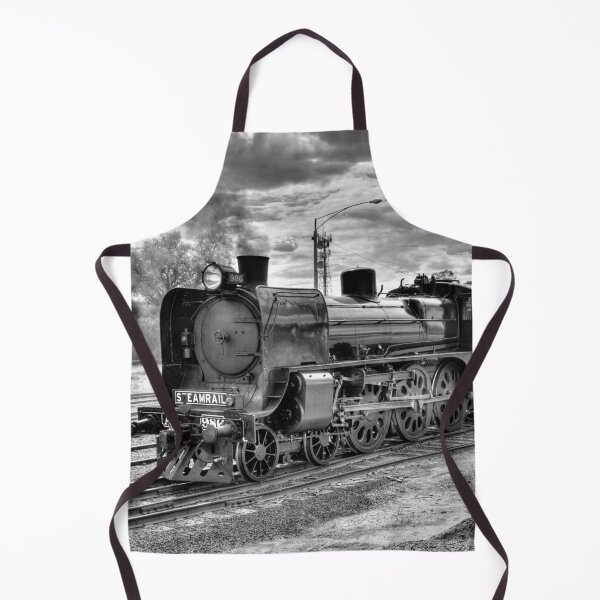 Item preview, Black & White Steam Train visiting Echuca - Echuca, Victoria, Australia designed and sold by Steven Jodoin.