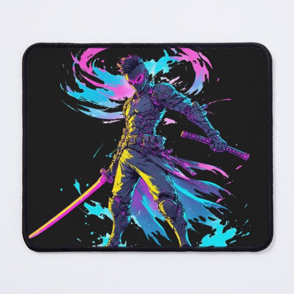 Item preview, Cyberpunk Superhero with a Glowing Katana designed and sold by SweetRossel.