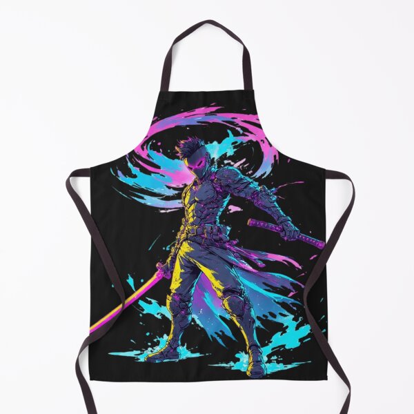Item preview, Cyberpunk Superhero with a Glowing Katana designed and sold by SweetRossel.